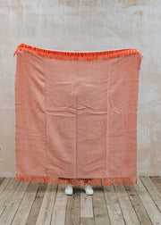 Herringbone Flamingo and Pearl Throw