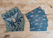 Honeybees and Moths Notecards, pack of eight