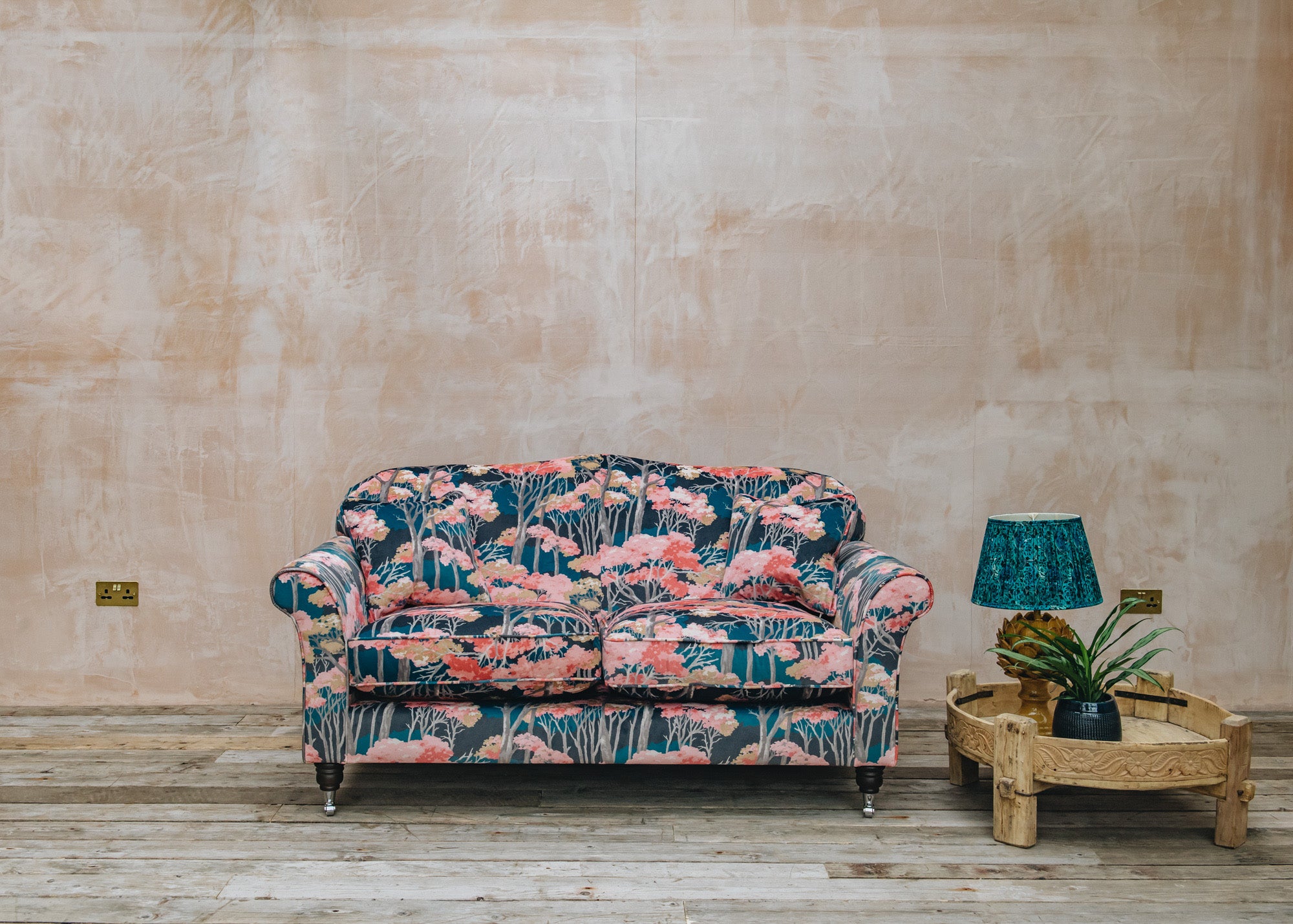 Buy Iris Sofa in Arboreal Cerise Burford Sofas Burford Garden Co