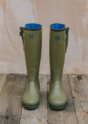 Le Chameau Ladies Vierzonord Green Neoprene Lined Wellington Boots