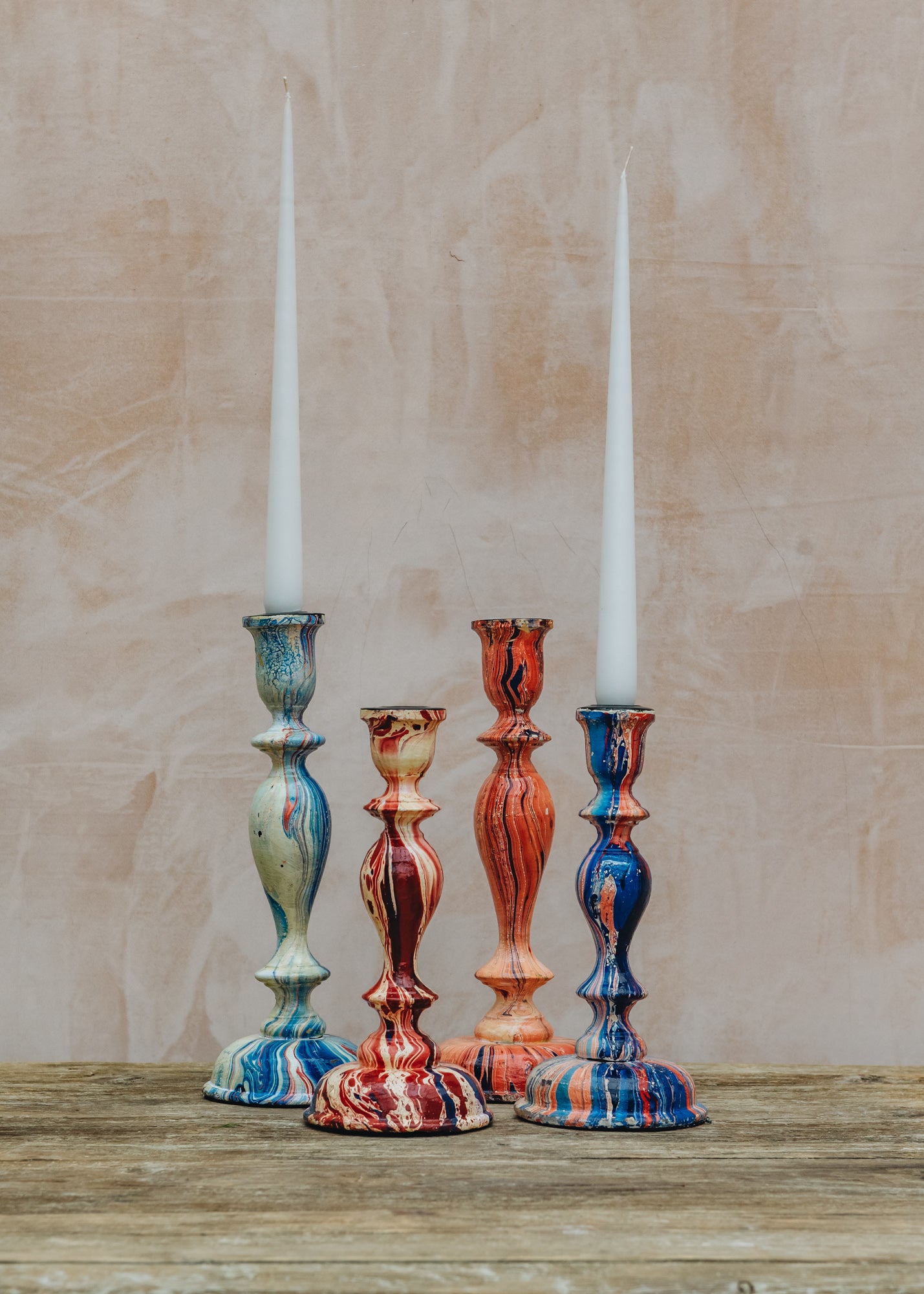 Short Lacquered Candlestick