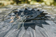 A Place in the Garden Leaf Ball Zinc Water Features with Round Base