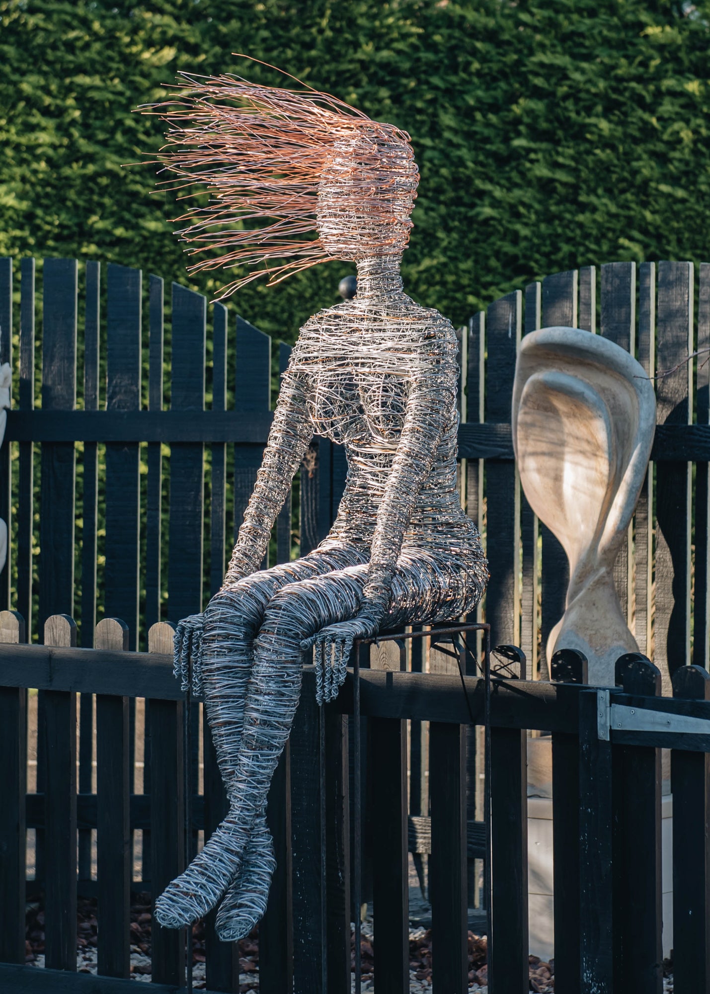 Life Size Sitting Sculpture