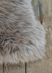 Shepherd of Sweden Long Haired Linn Sheepskin in Mushroom