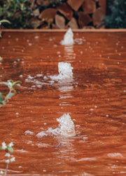 Long Corten Steel Water Feature