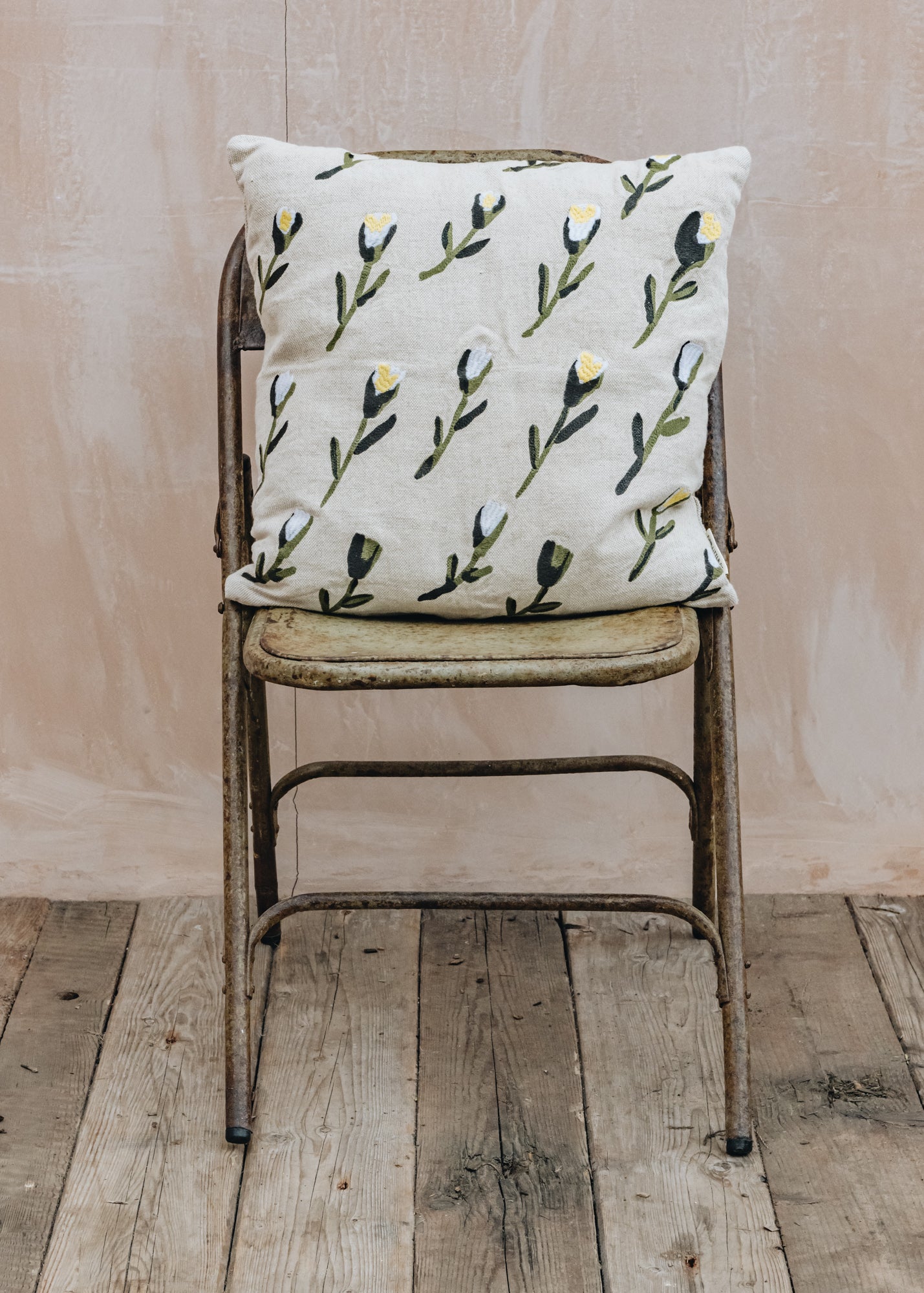 Fine Little Day Embroidered Meadow Cushion