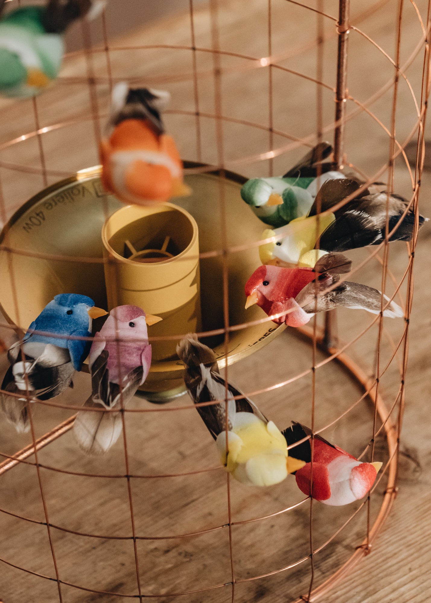 Mathieu Challières Mini Birdcage Table Lamp