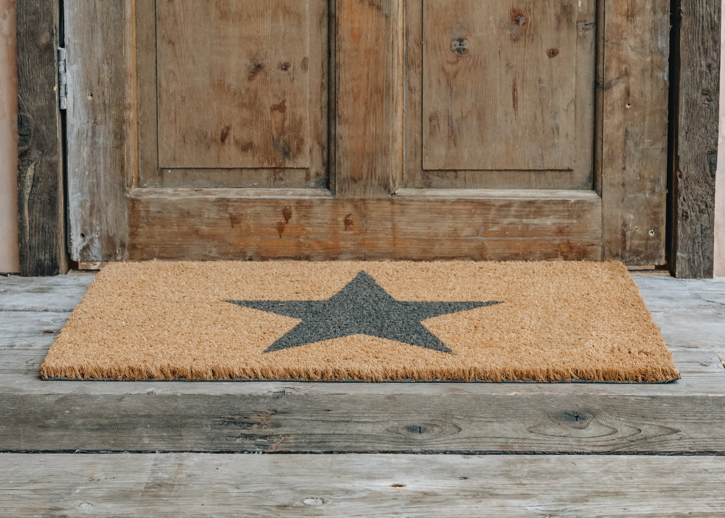 Natural with Star Small Doormat