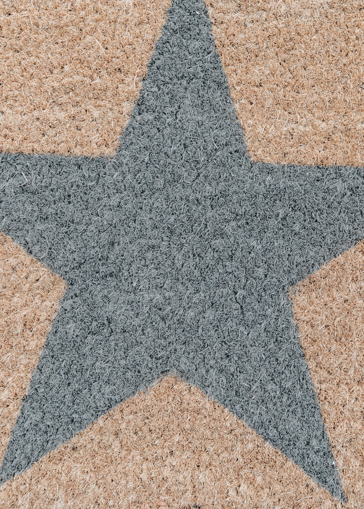 Natural with Star Small Doormat