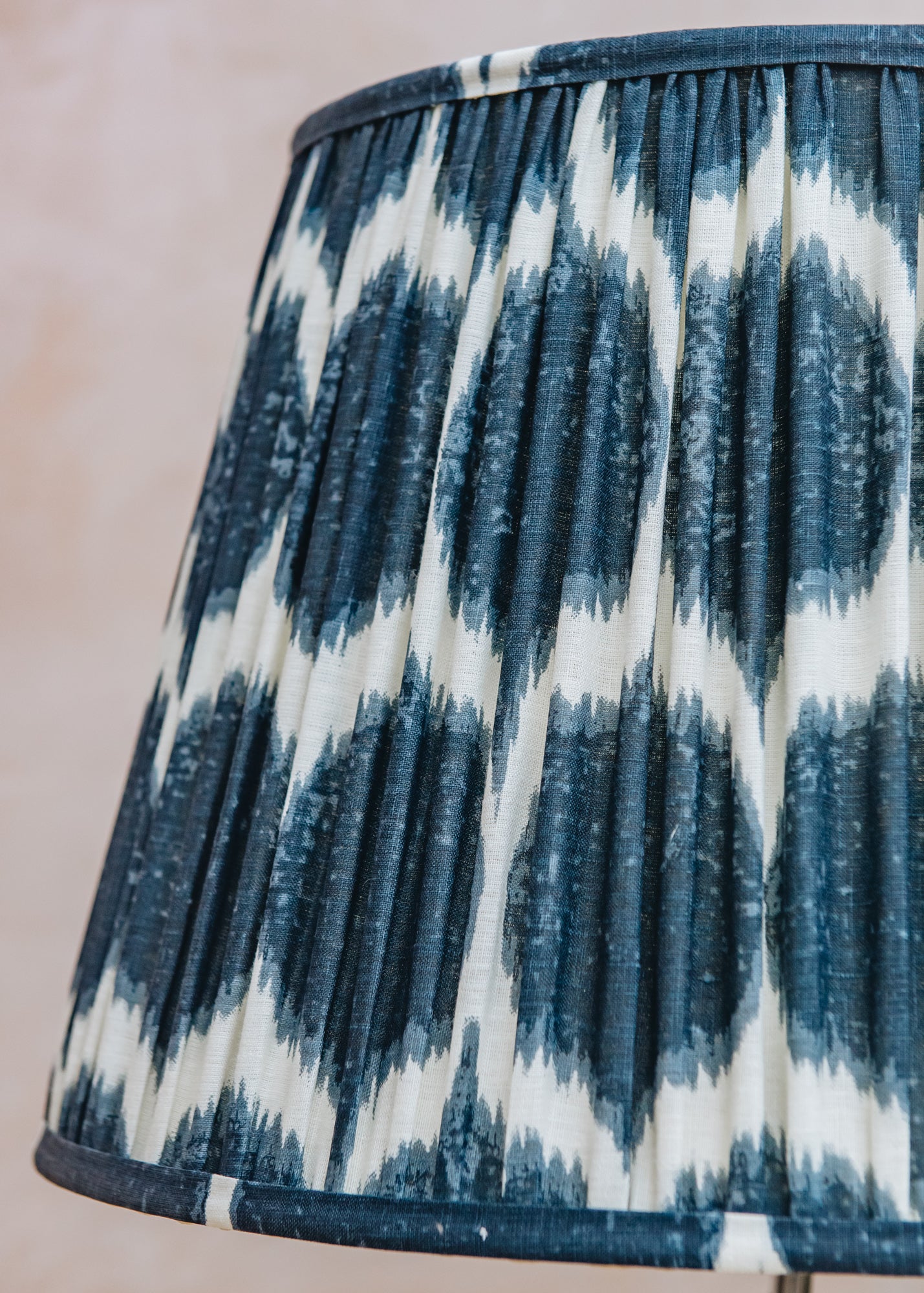 Blue ikat clearance lampshade
