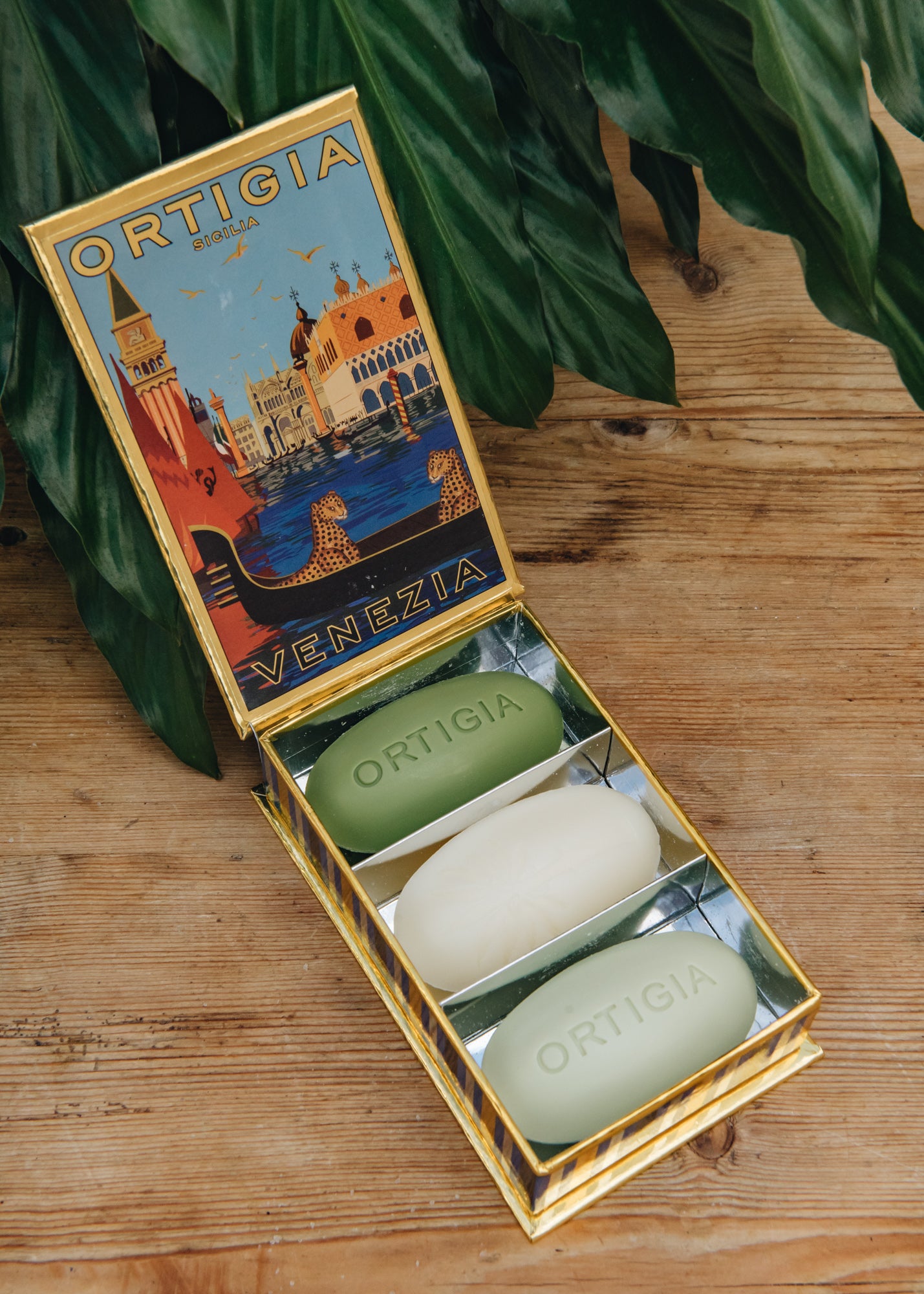 Ortigia Gift Box of Three x 100g Soaps