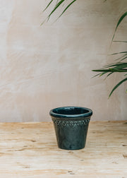 Petroleum Blue Glazed Copenhagen Pots