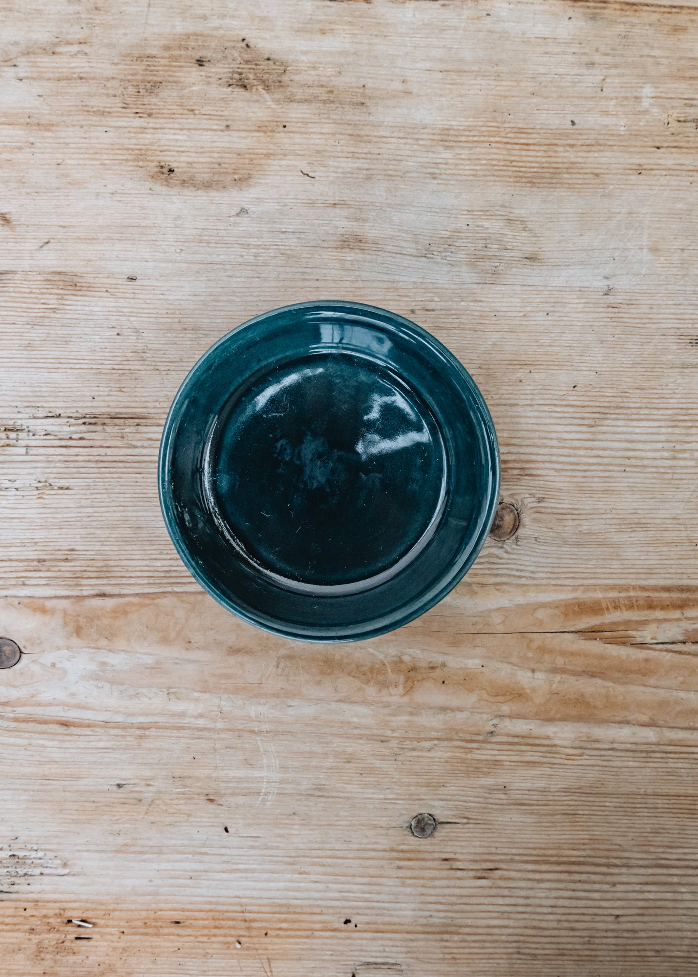 Bergs Potter Petroleum Blue Glazed Copenhagen Saucers