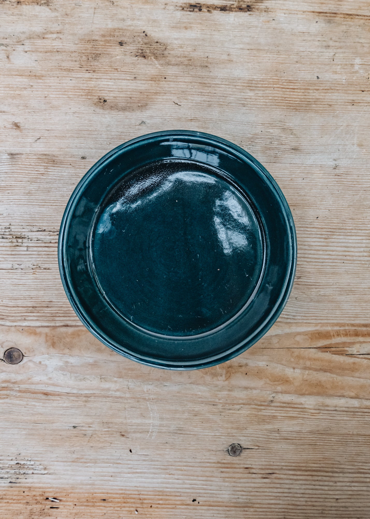 Bergs Potter Petroleum Blue Glazed Copenhagen Saucers