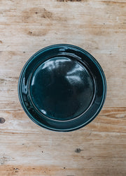 Petroleum Blue Glazed Copenhagen Saucers