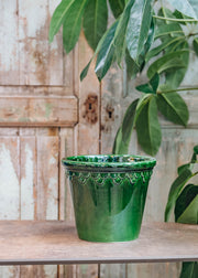 Emerald Green Glazed Copenhagen Pot 21cm