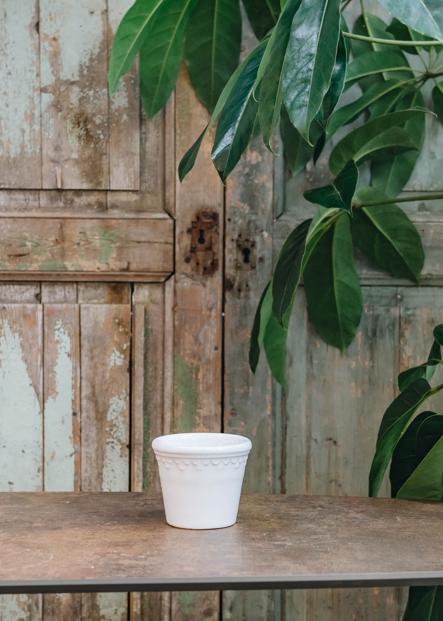 White Glazed Copenhagen Pot 10cm