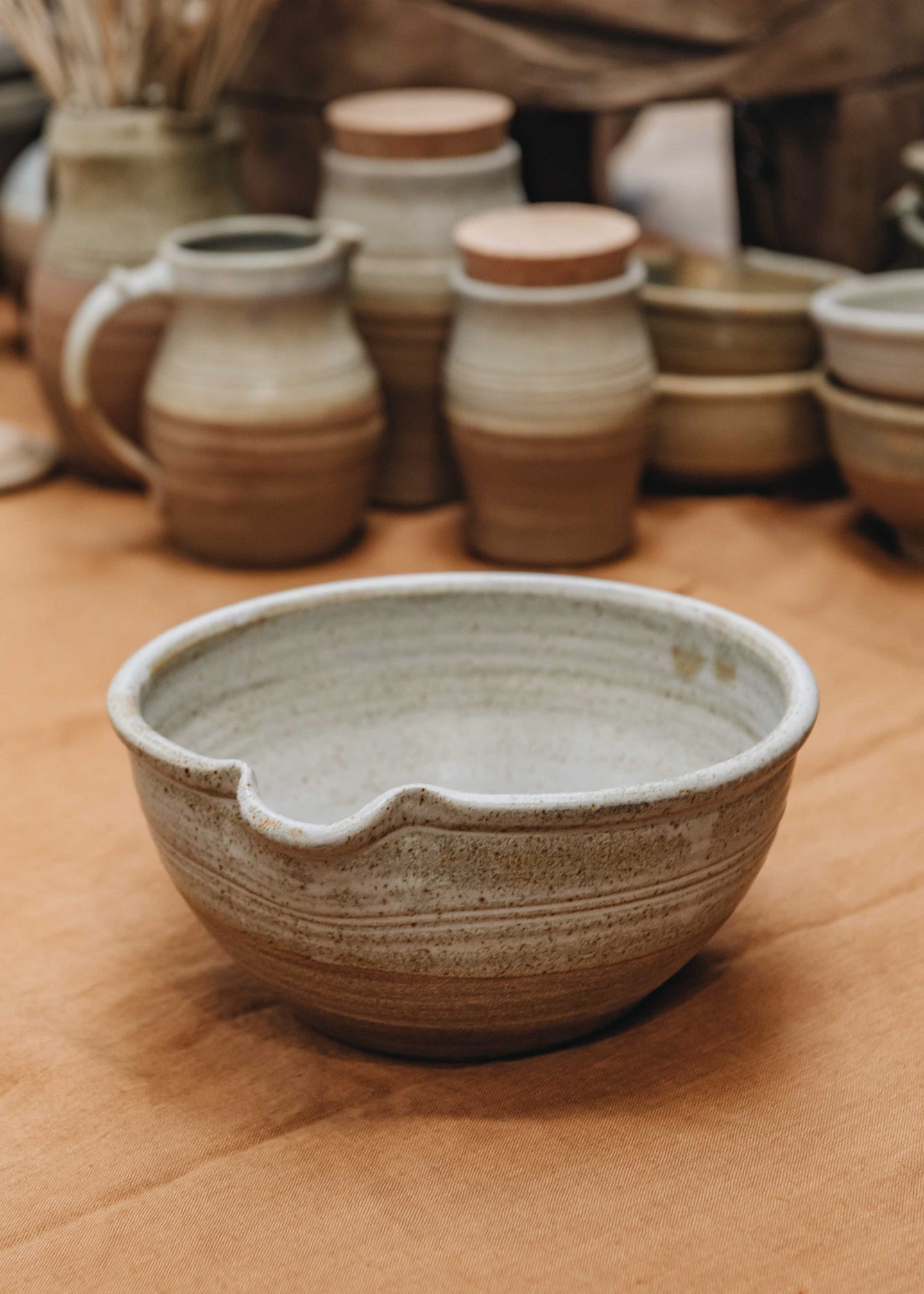 Stoneware Pouring Bowl