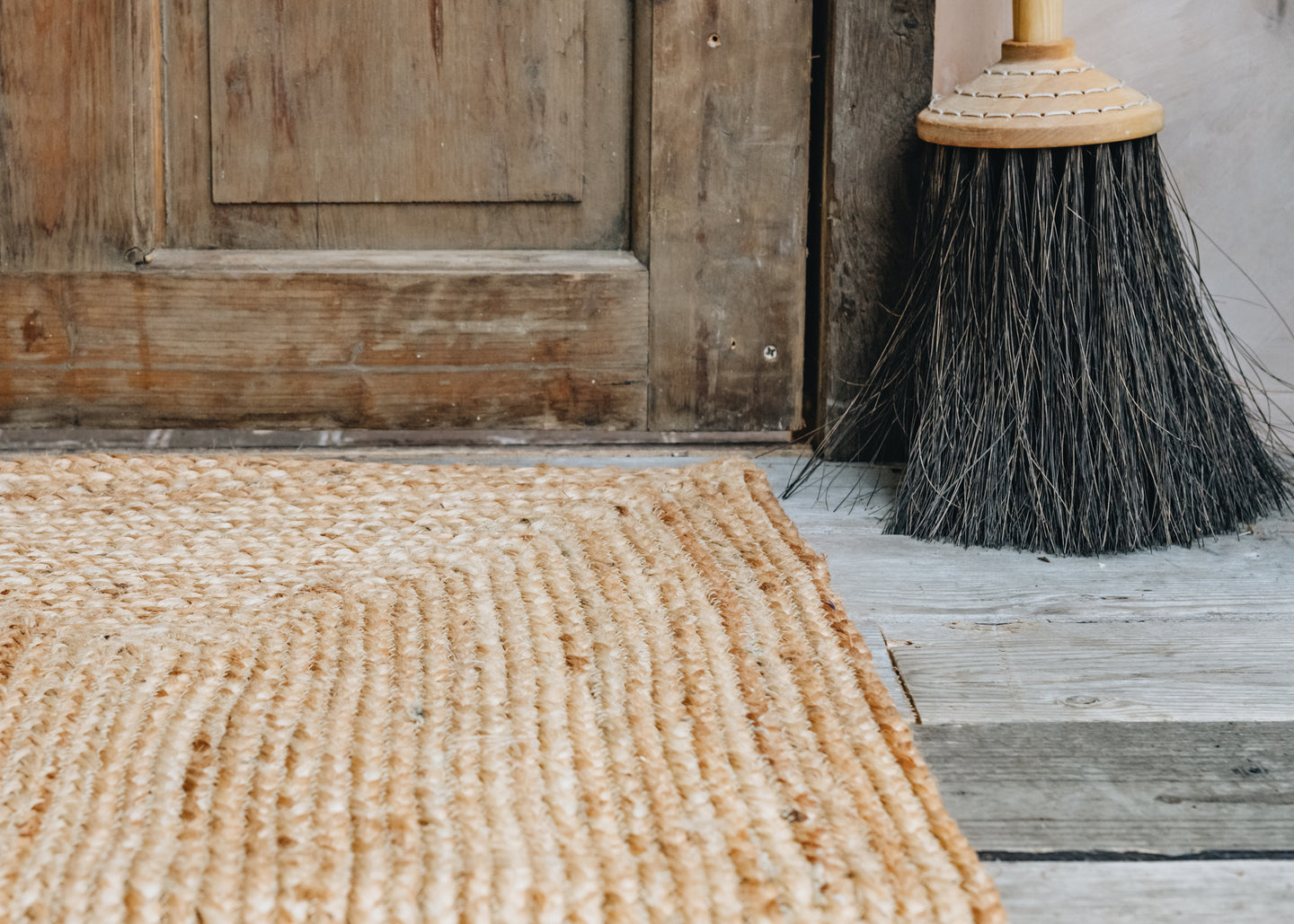 Rectangular Jute Braided Rug 90x150cm
