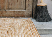 Rectangular Jute Braided Rug 90x150cm