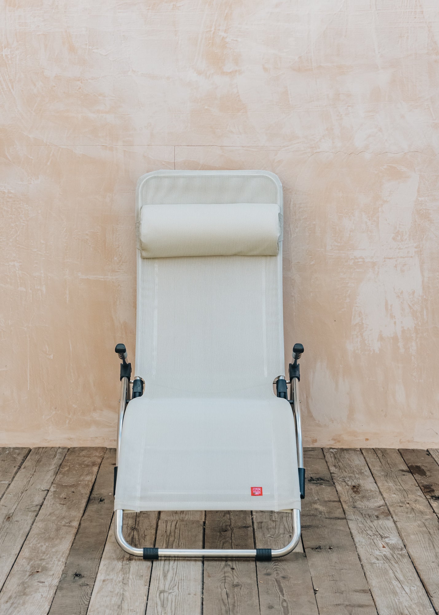 Fiam Spa Aluminium Samba Armchair in White and Beige