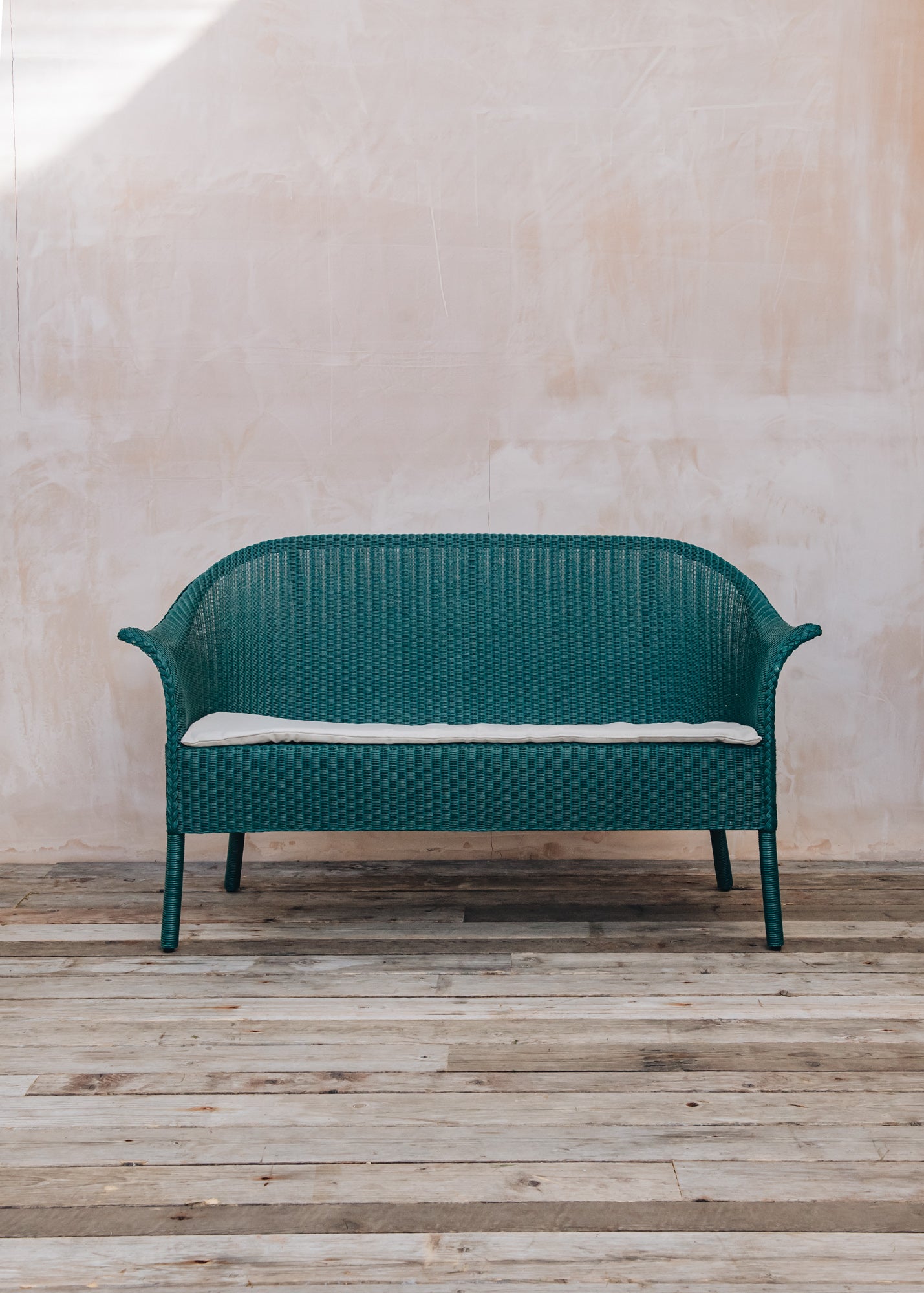 Lloyd Loom Sofa in Teal