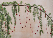 Stars on a String Garland in Red