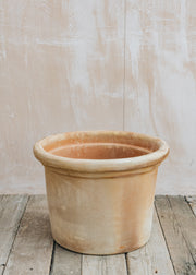 Large Straight Cretan Terracotta Pot