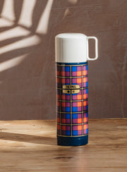 Revival Stainless Steel Flask Blue Plaid 500ml