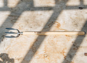 Three-Tine Weeding Fork with Shaped Handle Full Length