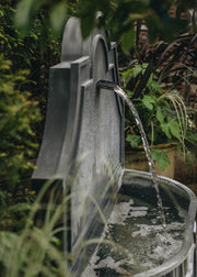 Tiber Curved Zinc Water Feature