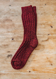 Traditional Socks in Burgundy