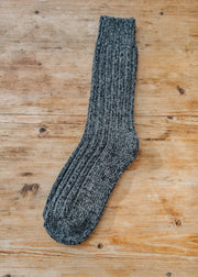 Traditional Socks in Charcoal