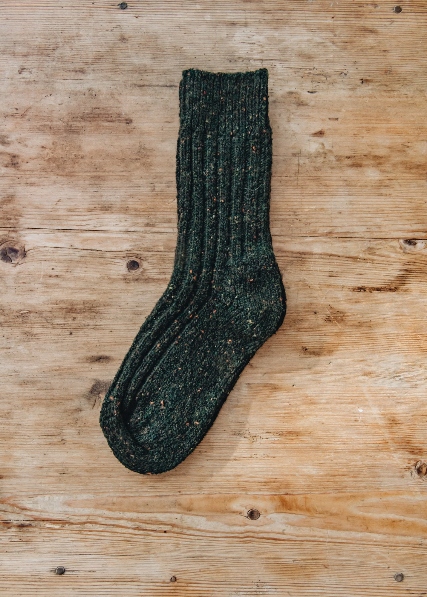 Traditional Socks in Dark Green