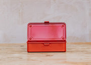 Trunk Shape Tool Box with Catch in Red