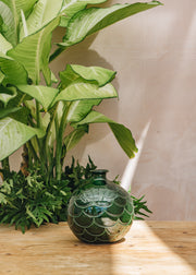 Emerald Misty Vases