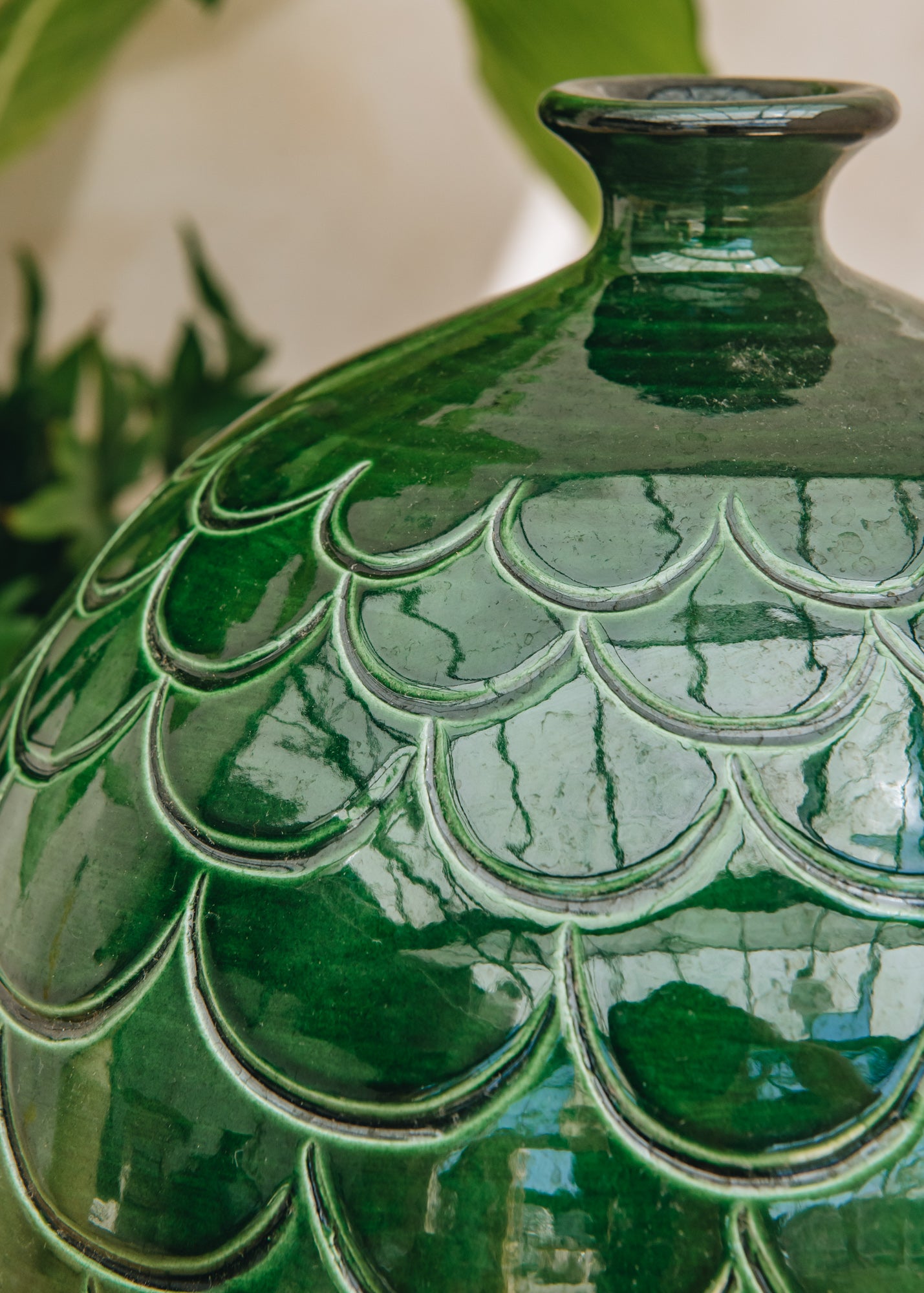 Emerald Misty Vases