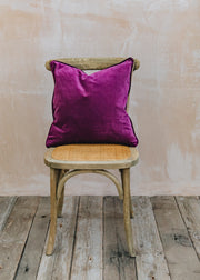 Aubergine Velvet Cushion