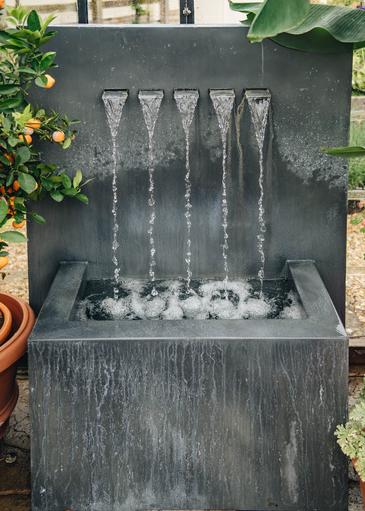 Buy Veneto Large Zinc Water Feature | Water Features | Burford Garden ...