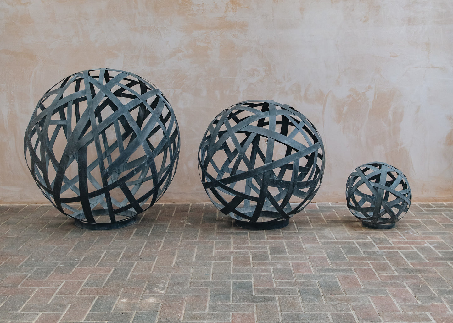 A Place in the Garden Zinc Lattice Balls